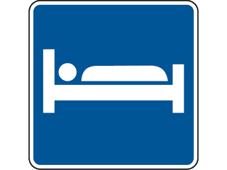 Sign: Lodging