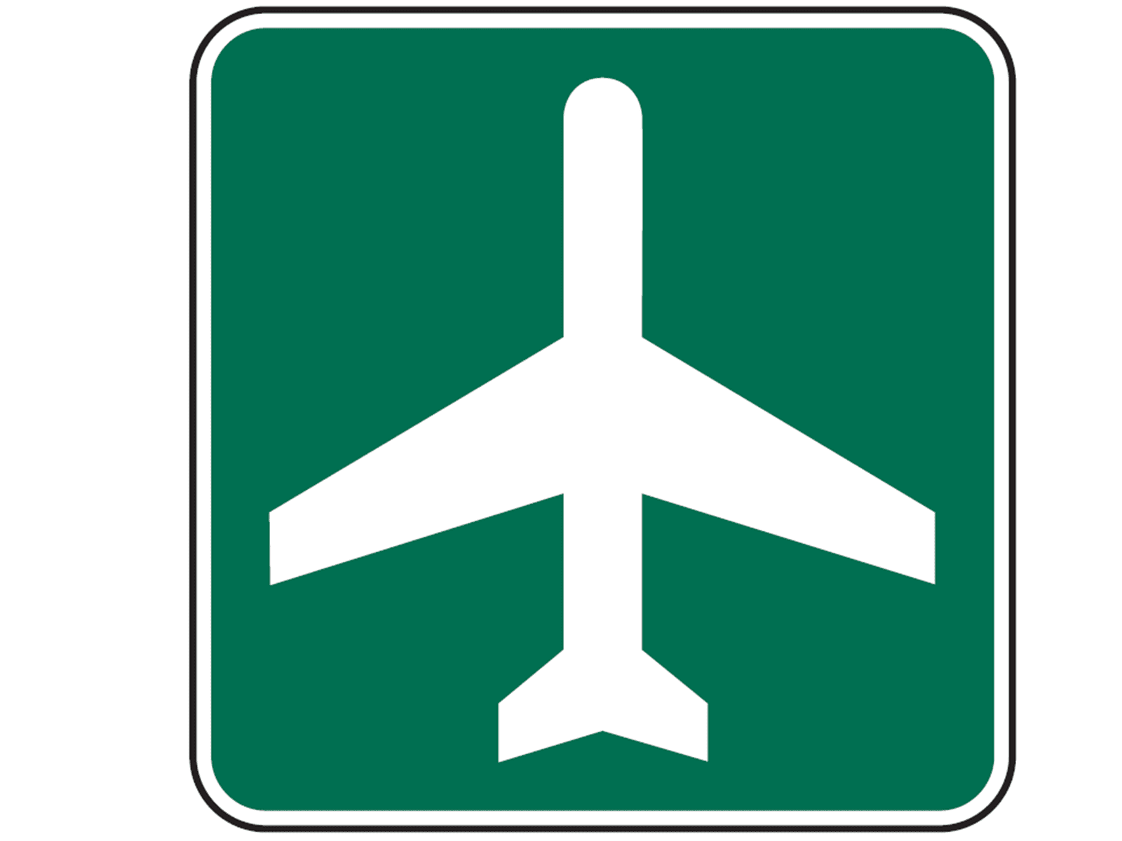 Airport I-5 - Toll road Signs