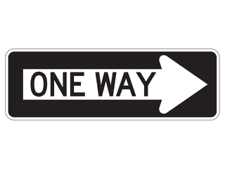 Sign: One Way