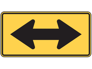 Sign: Must Turn
