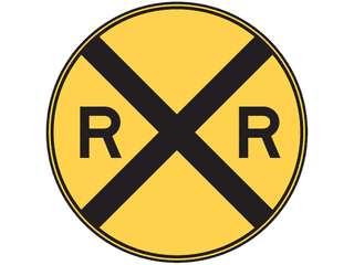 Sign: Railroad Crossing Sign