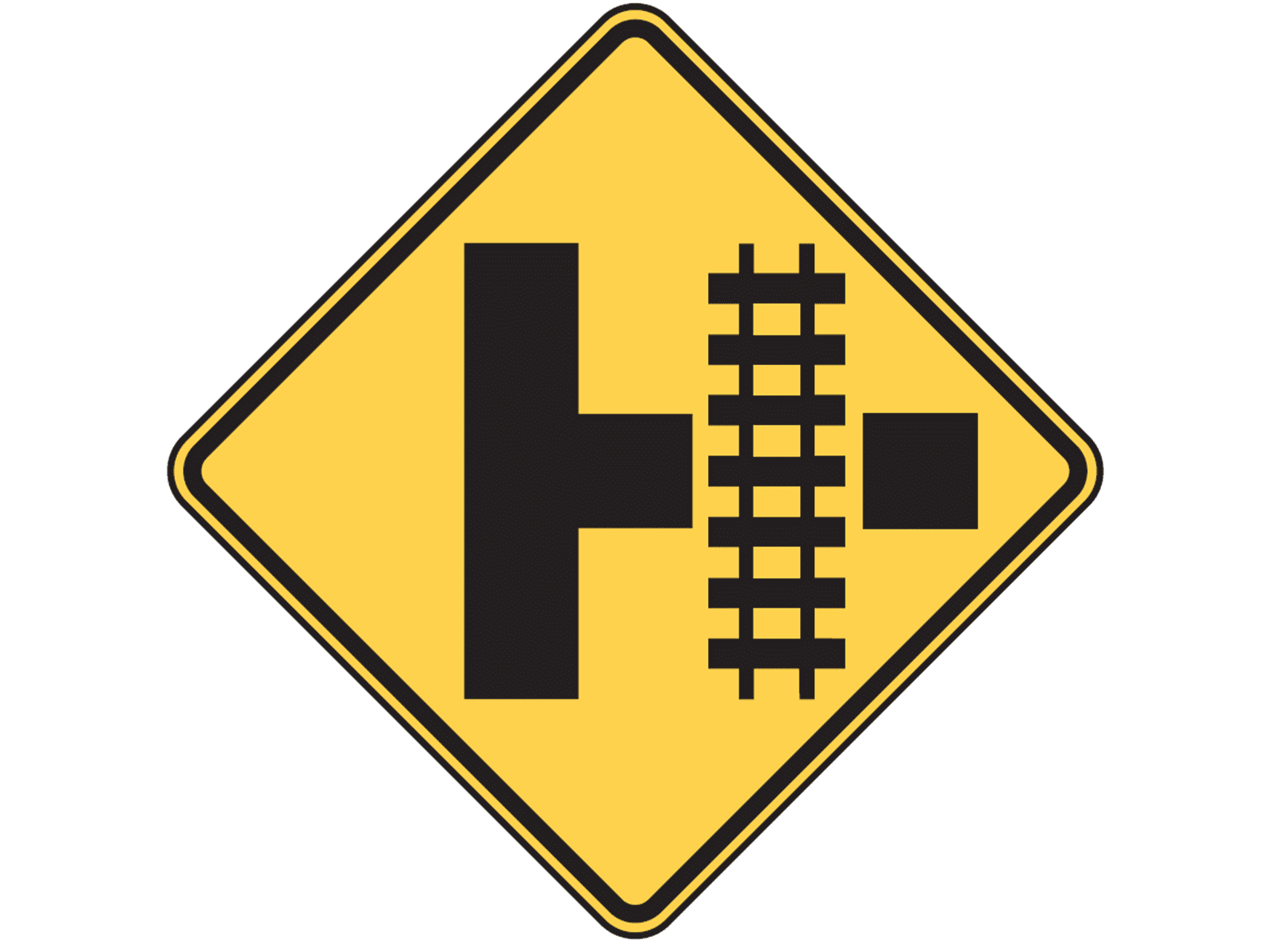 Storage Space (railroad crossing) W10-3 - W10: Rail and Light Rail