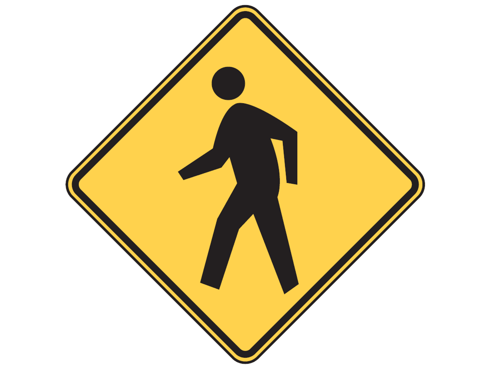 Pedestrian W11-2 - W11: Pedestrians, Transit, and Aviation