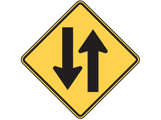 Sign: Two-Way Traffi c Ahead