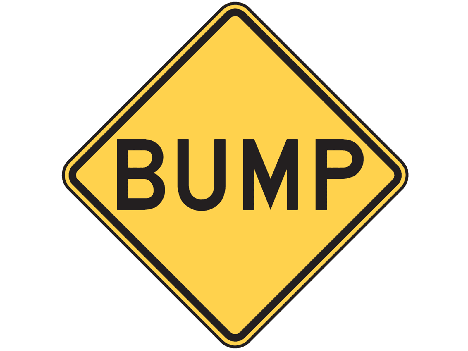 BUMP W8-1 - W8: Pavement and Roadway Conditions